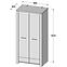 Schrank Brugia 96,4cm Grau/Weißer Glanz,5