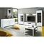 Schrank Brugia 96,4cm Grau/Weißer Glanz,9