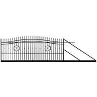 Schiebetor Agat rechts 4m/1,4-1,6m