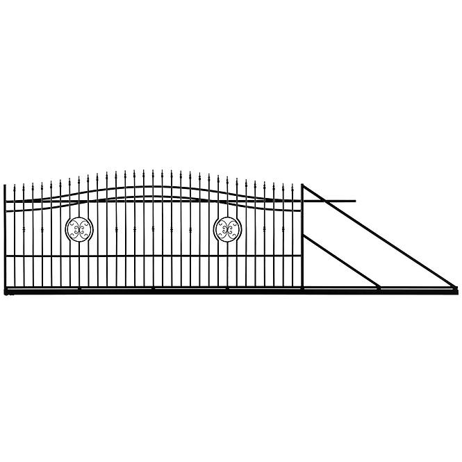 Schiebetor Agat rechts 4m/1,4-1,6m