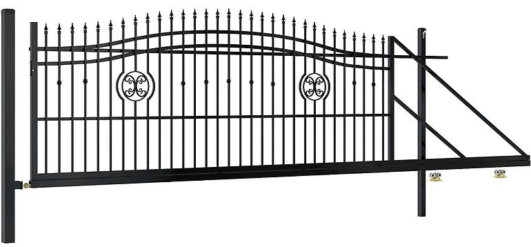 Schiebetor Agat rechts 4m/1,4-1,6m