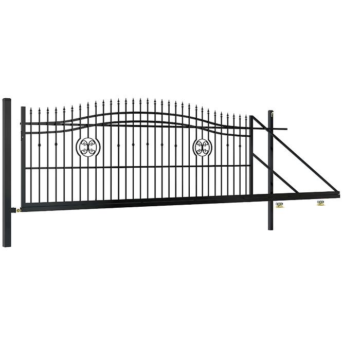 Schiebetor  Agat links 4m/1,4-1,6m