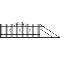 Schiebetor Topaz rechts 4m/1,3-1,5m
