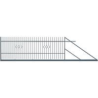 Schiebetor Porto II rechts 4m/1,5m