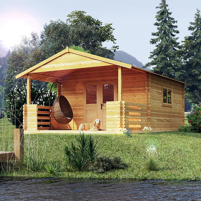 Häuschen Heidi 4x4m + Terrasse 4x2m