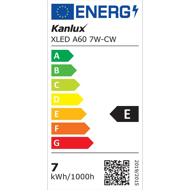 Glühbirne Filament XLED A60 7W-CW