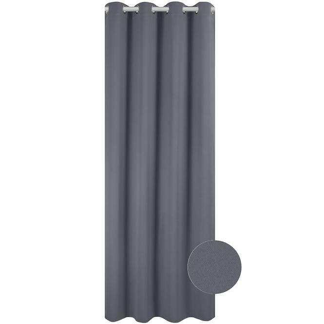 Vorhäng ZITA 140X250 19866 Blackout Dunkelgrau