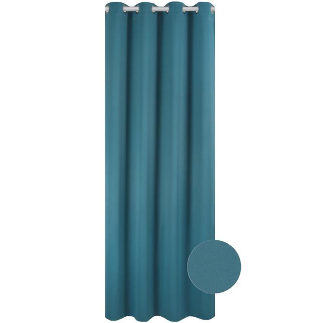 Vorhäng ZITA 140X250 19869 Blackout Türkis