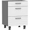 Küchenschrank Paula Weiß D60 S/3 Bb