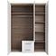 Schrank One 15 Eiche Sonoma/weißer Glanz/Spiegel (Corpus+Frontfarbe),3