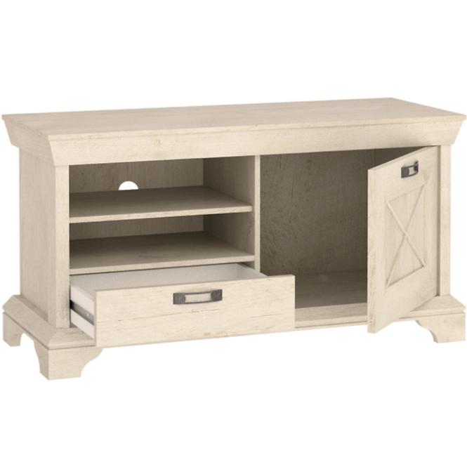 TV Tisch Kashmir 122cm Pina Weiß