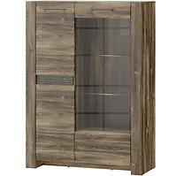 Vitrine Belveder 102cm Eiche Stirling LED