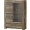 Vitrine Belveder 102cm Eiche Stirling LED