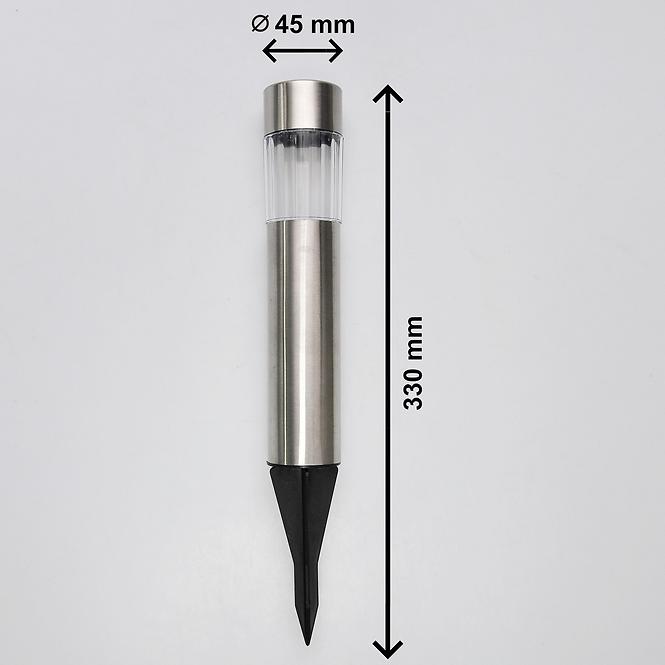 Solarleuchte 1 LED BY-131574 mini Inox