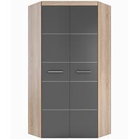 Schrank Titto 90 cm Antacyt/Eiche Sonoma