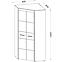 Schrank Titto 90 cm Antacyt/Eiche Sonoma,4