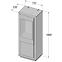 Vitrine Canne 73cm Eiche Nealson/Weiß, Links,3