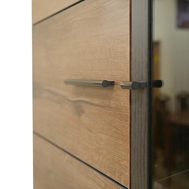 Wohnwand Durango 279,6cm Schwarz Eiche