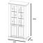 Vitrine Country 104cm Eiche Stirling/Kiefer Andersen,3