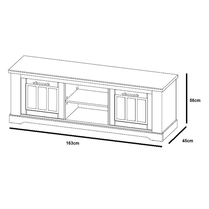 TV Tisch Country 163cm Eiche Stirling/Keifer Andersen 