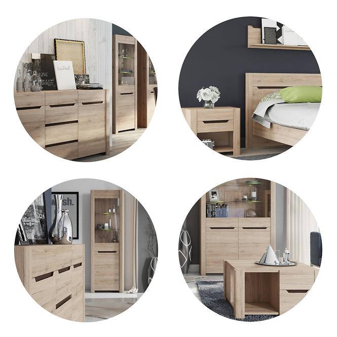 TV Tisch Desjo 170cm Eiche San Remo,8