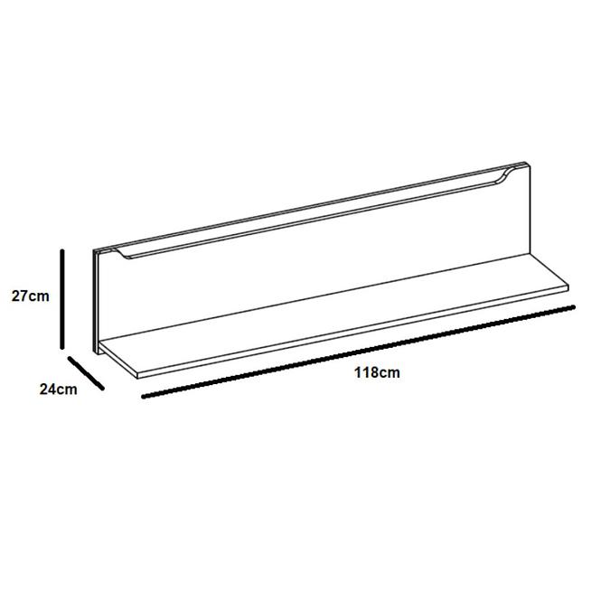 Regal Desjo 118cm Eiche San Remo,2
