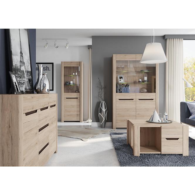 Couchtisch Desjo 80cm Eiche San Remo,9