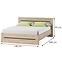 Bett Desjo 140 Eiche San Remo,2
