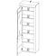 Vitrine Kama 97cm Eiche Carmague/Schwarz Matt,4
