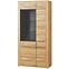 Vitrine Kama 97cm Eiche Carmague/Schwarz Matt