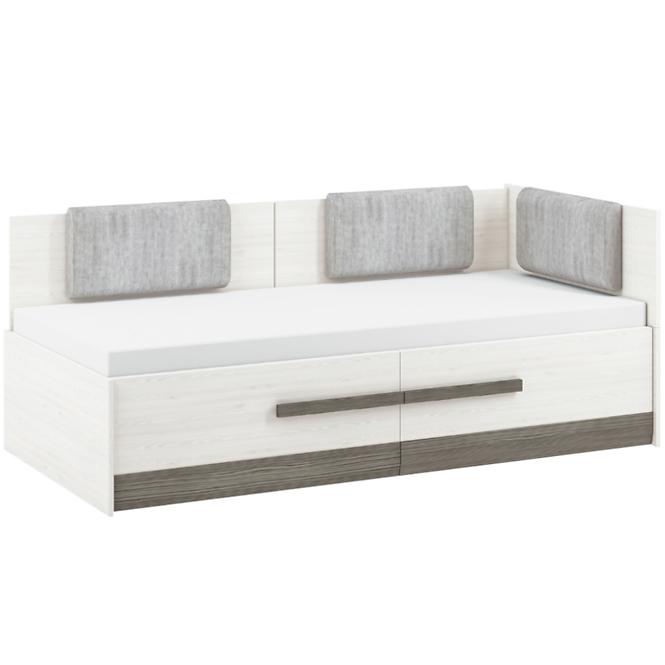 Bett Blanco 100cm Schnee Kiefer/New Grey