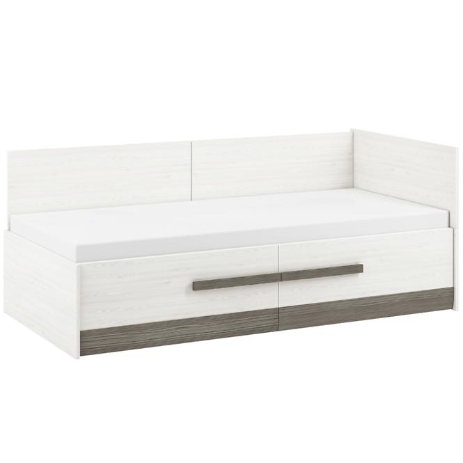 Bett Blanco 100cm Schnee Kiefer/New Grey