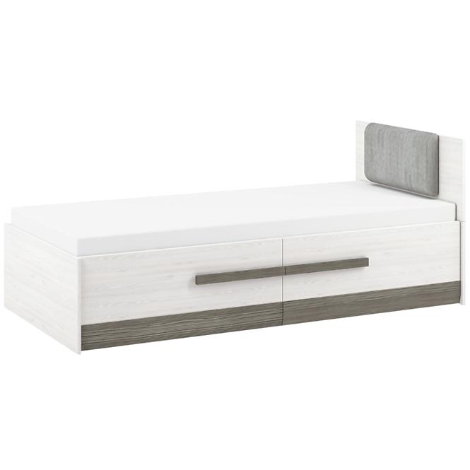 Bett Blanco 100cm Schnee Kiefer/New Grey