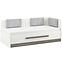 Bett Blanco 100cm Schnee Kiefer/New Grey,2