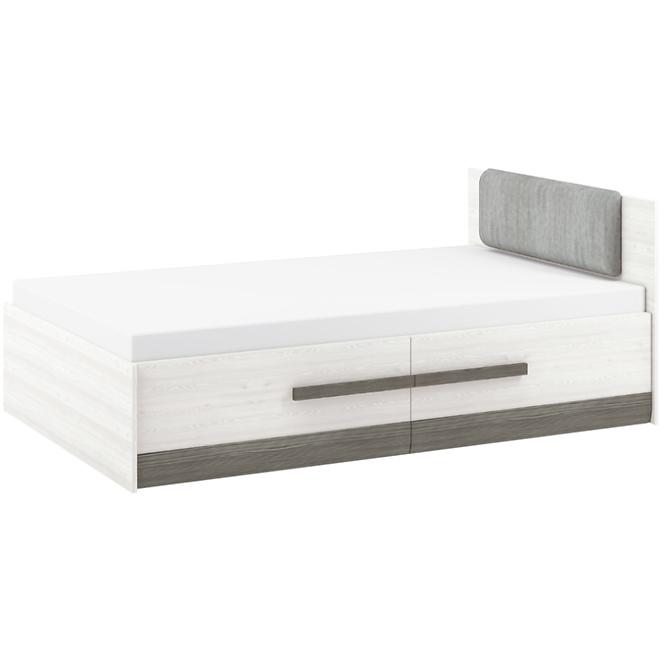 Bett Blanco 130cm Schnee Kiefer/New Grey