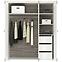Schrank Blanco 163cm Schnee Kiefer/New Grey,2