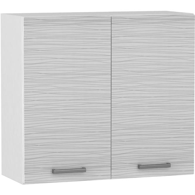 Küchenzeile Megan White Hologram Line W80 Su Bb