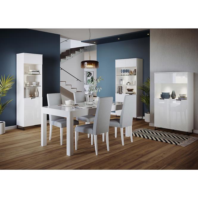 Tv Tisch Megan 160cm Weiß Glanz