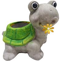 Schildkröte mit Blumentopf UA19A003-20