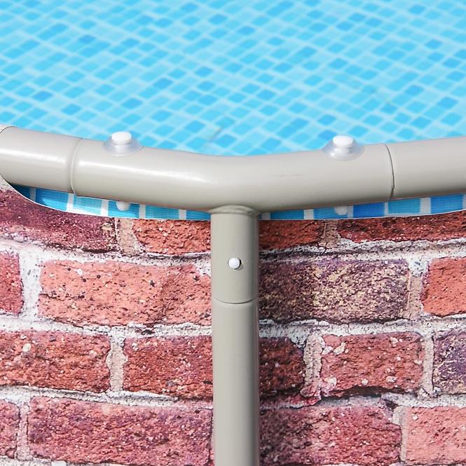 Pool FLORIDA 3,66X0,99 M ohne Zubehör  - Ziegelmotiv 