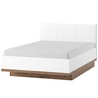 Bett Livorno 160cm Eiche Wotan/Weiß