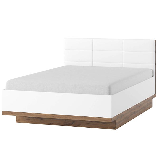 Bett Livorno 160cm Eiche Wotan/Weiß