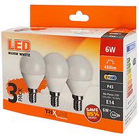 Glühbirne LED (3-PACK) P45 6W E14 2700K )