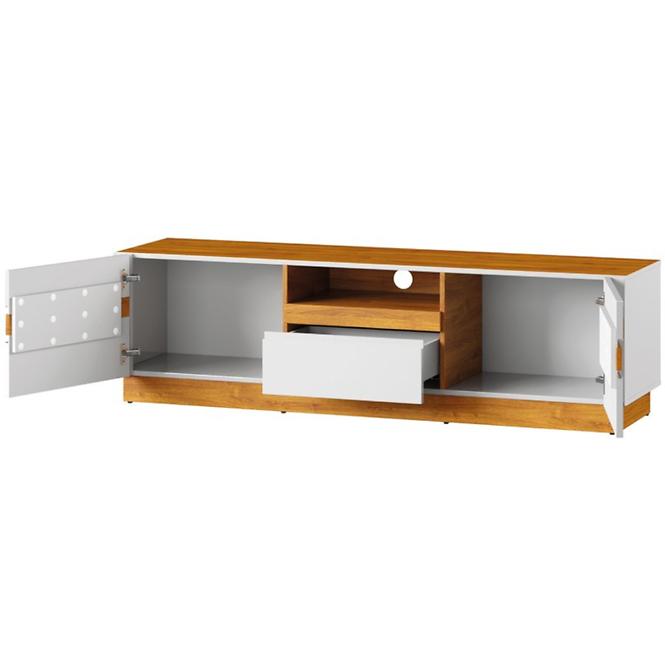 Tv Tisch Visio 160cm Eiche Camargue/Weiß