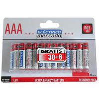 ZnCl-Batterien AAA R03 36pcs