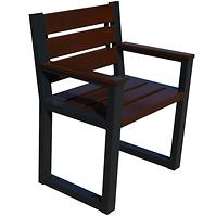 Stuhl aus Holz Modern mit Armlehnen Palisander