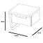 Nachttisch Wow 43cm Graphit/Grüner Leguan/Eiche Nagano, Links,2