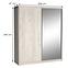 Schrank Maciej 208cm Spiegel Craft Weiß,2