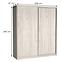 Schrank Maciej 208cm Eiche Craft Weiß,2