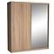 Schrank Maciej 208cm Spiegel Eiche Sonoma
